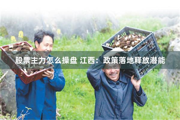 股票主力怎么操盘 江西：政策落地释放潜能