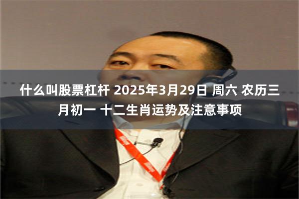 什么叫股票杠杆 2025年3月29日 周六 农历三月初一 十二生肖运势及注意事项