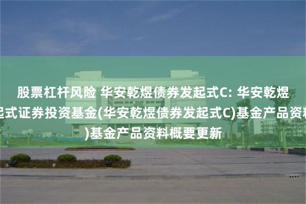 股票杠杆风险 华安乾煜债券发起式C: 华安乾煜债券型发起式证券投资基金(华安乾煜债券发起式C)基金产品资料概要更新
