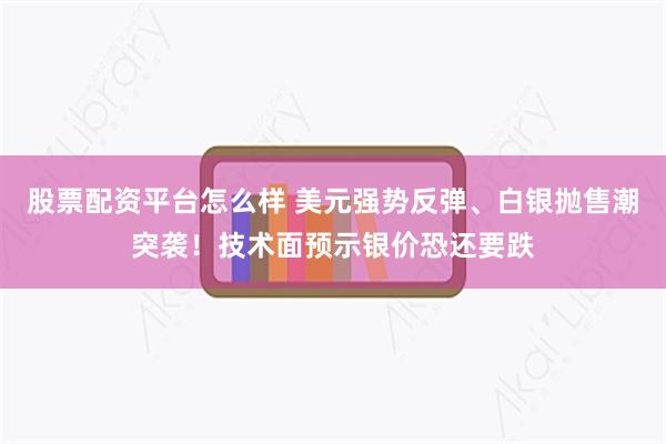 股票配资平台怎么样 美元强势反弹、白银抛售潮突袭！技术面预示银价恐还要跌