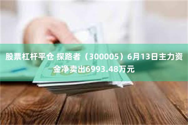 股票杠杆平仓 探路者(300005)6月13日主力资金净卖出6993.48万元
