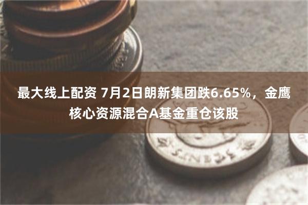 最大线上配资 7月2日朗新集团跌6.65%，金鹰核心资源混合A基金重仓该股