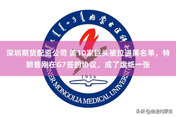 深圳期货配资公司 美10家巨头被拉进黑名单，特朗普刚在G7签的协议，成了废纸一张