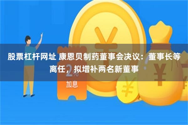 股票杠杆网址 康恩贝制药董事会决议：董事长等离任，拟增补两名新董事