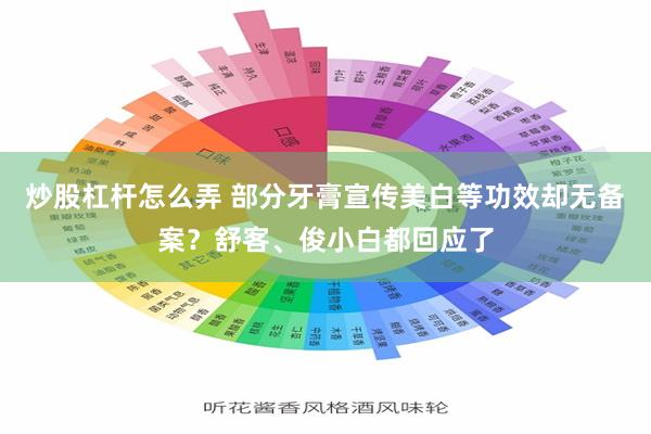 炒股杠杆怎么弄 部分牙膏宣传美白等功效却无备案？舒客、俊小白都回应了