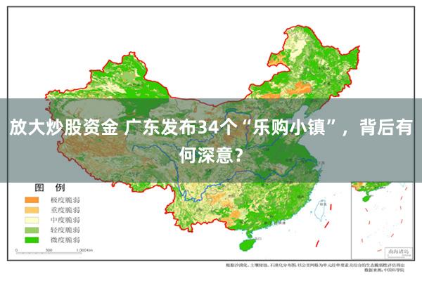放大炒股资金 广东发布34个“乐购小镇”，背后有何深意？