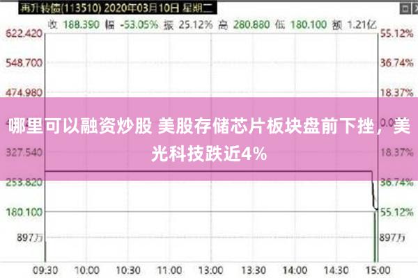 哪里可以融资炒股 美股存储芯片板块盘前下挫，美光科技跌近4%