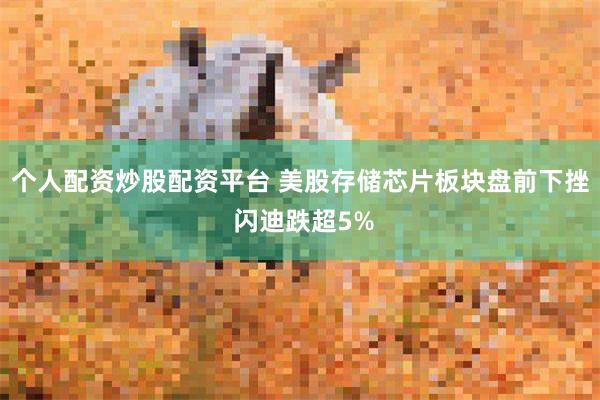 个人配资炒股配资平台 美股存储芯片板块盘前下挫 闪迪跌超5%