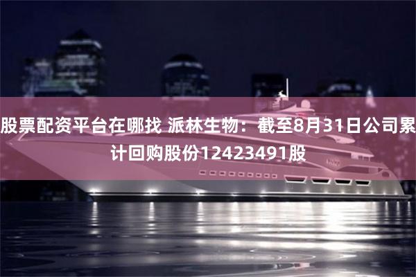 股票配资平台在哪找 派林生物:截至8月31日公司累计回购股份12423491股