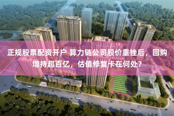 正规股票配资开户 算力链公司股价重挫后,回购增持超百亿,估值修复卡在何处?
